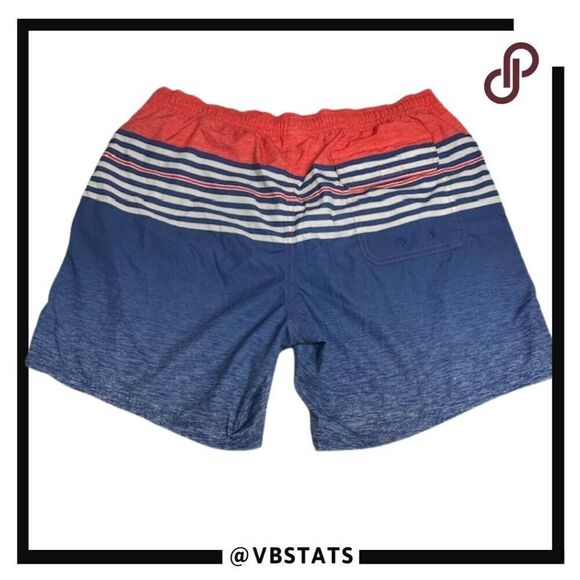 Vineyard Vines Chappy Swim Trunks Size Large in Boat Prussian Blue Color - Picture 2 of 5